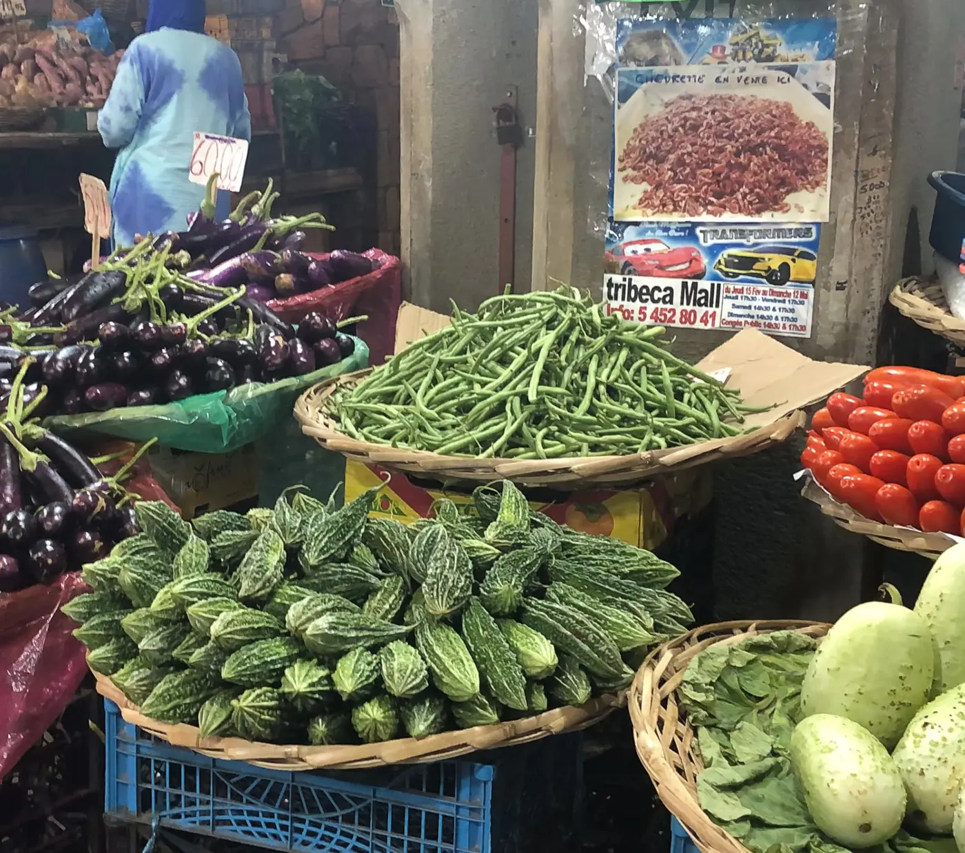 Fruit and vegetables at the market in Port Louis